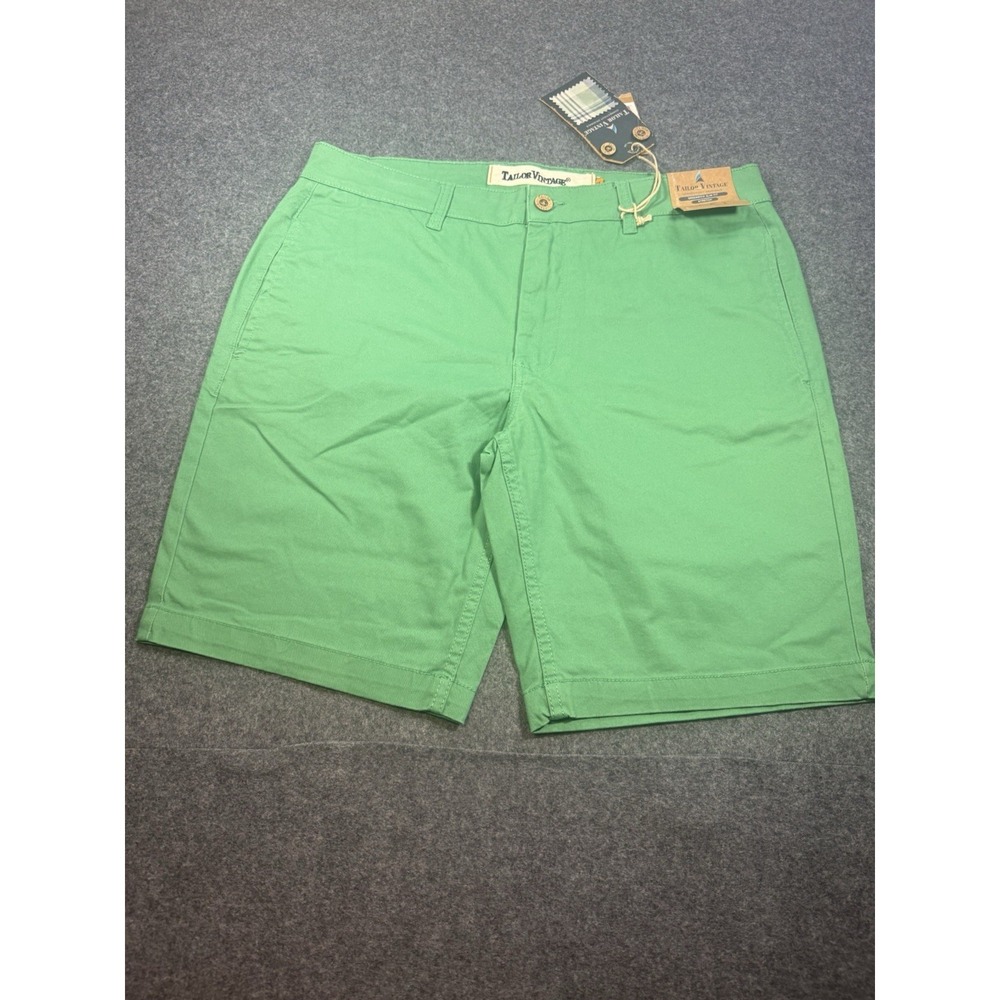 Tailor Vintage Shorts Mens Greenwich Slim Fit Size 34 Cotton Connecticut Stretch